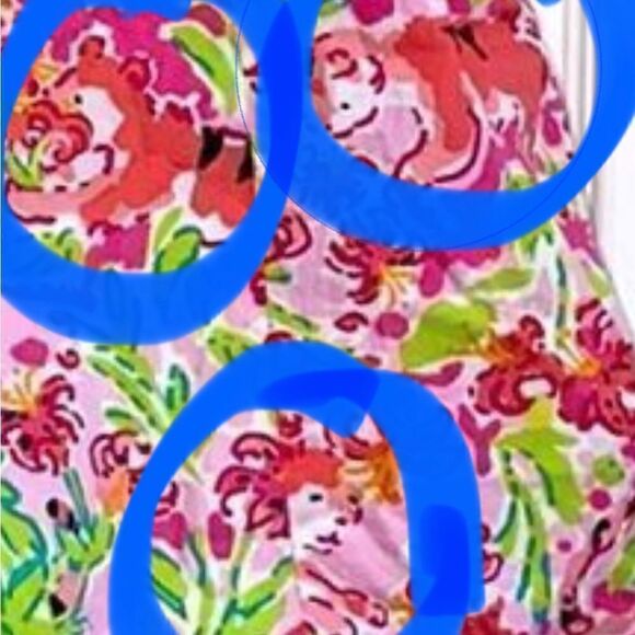 Lilly Pulitzer Girls Bubble Hem Pink Cat Dress - Picture 5 of 5